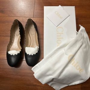 Chloe Lauren Scalloped flats